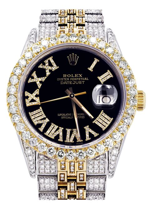 iced out two tone 36 mm rolex|Rolex iced out diamond bracelet.